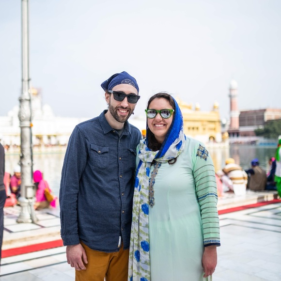 Green Ombre Floral Salwar Kameez Party Dress - Picture 7 of 7